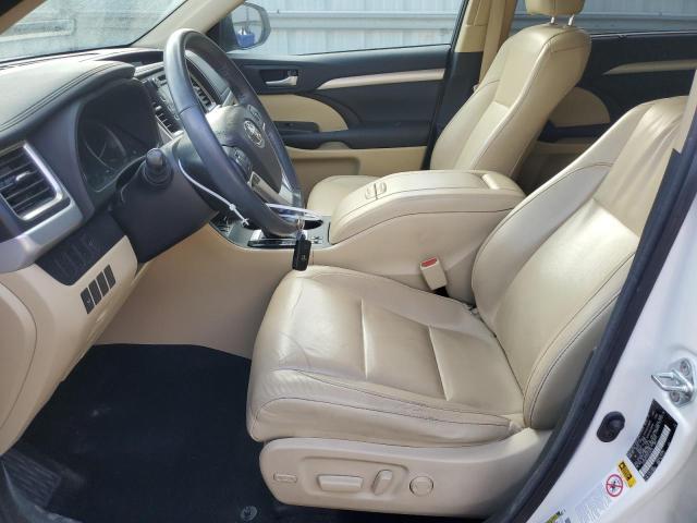 5TDKKRFH1GS128159 - 2016 TOYOTA HIGHLANDER XLE WHITE photo 7