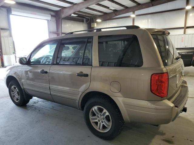 2HKYF18585H527687 - 2005 HONDA PILOT EXL TAN photo 2