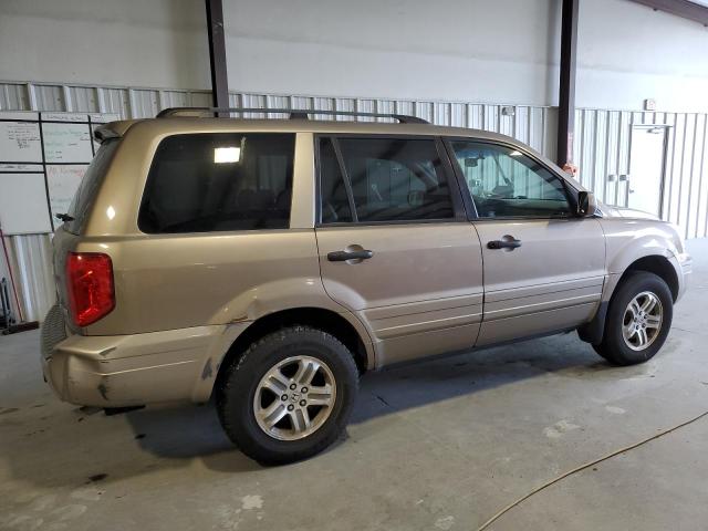 2HKYF18585H527687 - 2005 HONDA PILOT EXL TAN photo 3