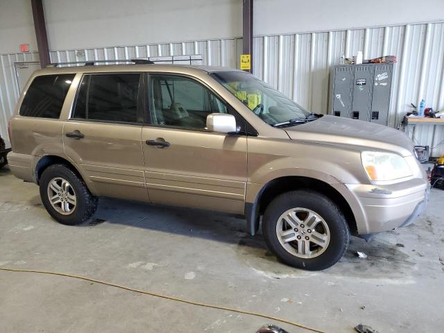 2HKYF18585H527687 - 2005 HONDA PILOT EXL TAN photo 4