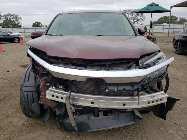 5FNYF5H54KB027415 - 2019 HONDA PILOT EXL BURGUNDY photo 5