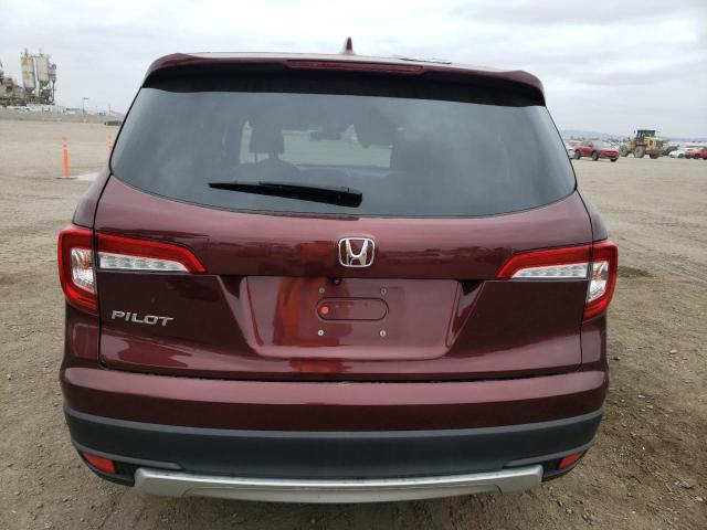 5FNYF5H54KB027415 - 2019 HONDA PILOT EXL BURGUNDY photo 6