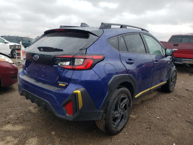 4S4GUHF68R3715337 - 2024 SUBARU CROSSTREK SPORT BLUE photo 3