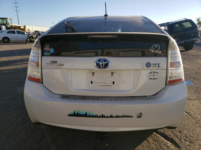 JTDKN3DUXB5330257 - 2011 TOYOTA PRIUS WHITE photo 6