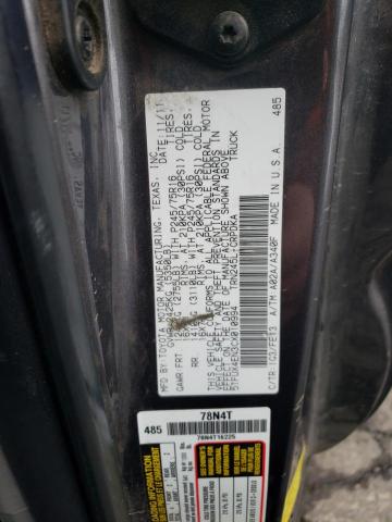 5TFUX4EN3CX010994 - 2012 TOYOTA TACOMA ACCESS CAB ნაცრისფერი ფოტო 12