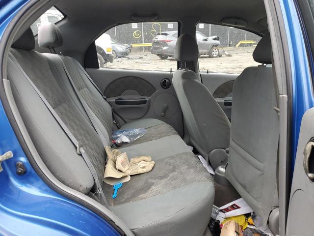 KL1TD52605B317828 - 2005 CHEVROLET AVEO BASE BLUE photo 10
