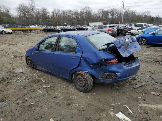 KL1TD52605B317828 - 2005 CHEVROLET AVEO BASE BLUE photo 2