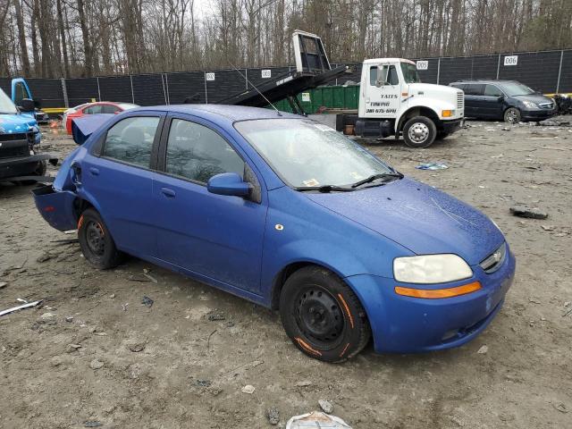 KL1TD52605B317828 - 2005 CHEVROLET AVEO BASE BLUE photo 4