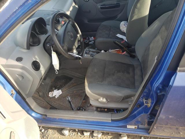KL1TD52605B317828 - 2005 CHEVROLET AVEO BASE BLUE photo 7