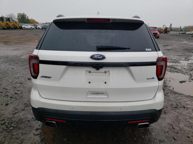 1FM5K8GT6HGA83558 - 2017 FORD EXPLORER SPORT WHITE photo 6