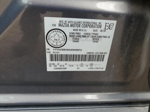 1YVHZ8BH8A5M05872 - 2010 MAZDA 6 I Сұр фото 13