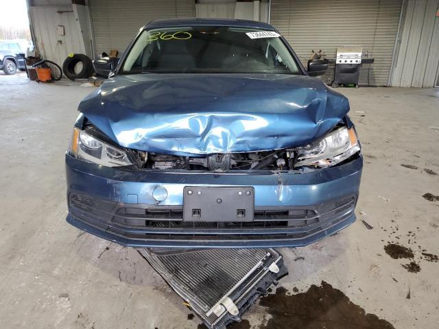 3VWLA7AJ9FM208021 - 2015 VOLKSWAGEN JETTA TDI BLUE photo 5