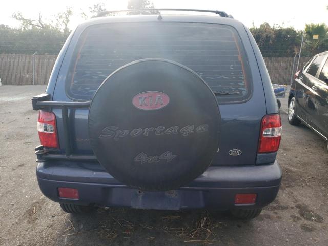 KNDJA723215705145 - 2001 KIA SPORTAGE BLUE photo 6