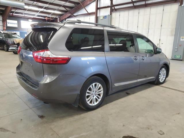 5TDYZ3DC6HS869127 - 2017 TOYOTA SIENNA XLE GRAY photo 3