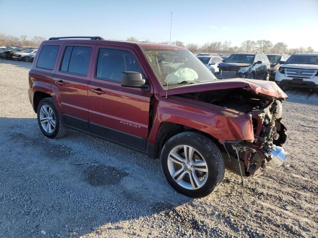 1C4NJPFB2ED905327 - 2014 JEEP PATRIOT LATITUDE MAROON photo 4