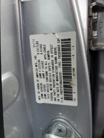 1HGCP2F36BA085091 - 2011 HONDA ACCORD LX SILVER photo 12