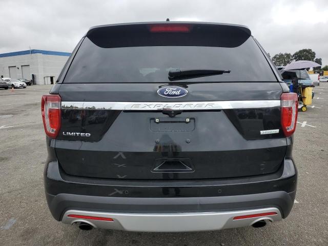 1FM5K7FH0HGD64195 - 2017 FORD EXPLORER LIMITED BLACK photo 6