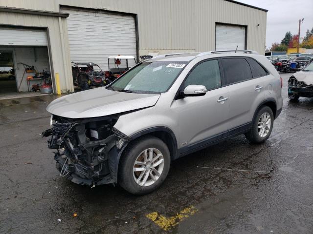 5XYKTCA66EG438995 - 2014 KIA SORENTO LX SILVER photo 1