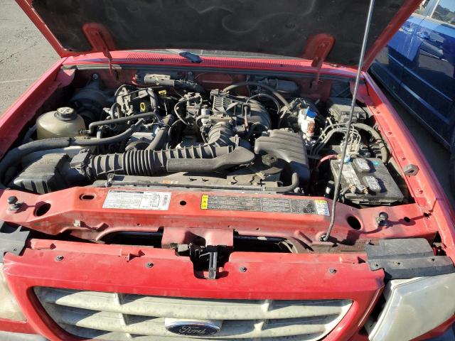 1FTYR10D62PA45360 - 2002 FORD RANGER RED photo 11