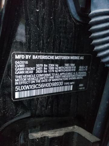 5UXWX9C56H0D98930 - 2017 BMW X3 XDRIVE28I BLACK photo 14