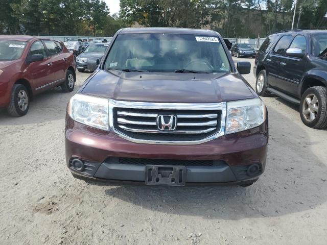 5FNYF4H22CB068384 - 2012 HONDA PILOT LX BURGUNDY photo 5