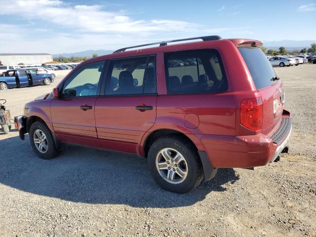 2HKYF186X4H590992 - 2004 HONDA PILOT EXL RED photo 2