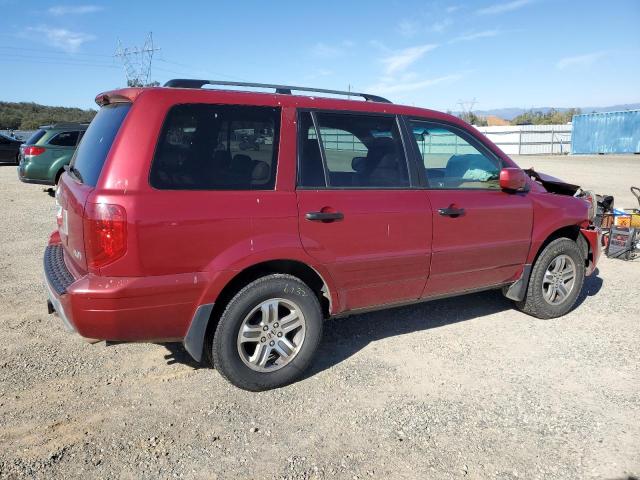 2HKYF186X4H590992 - 2004 HONDA PILOT EXL RED photo 3