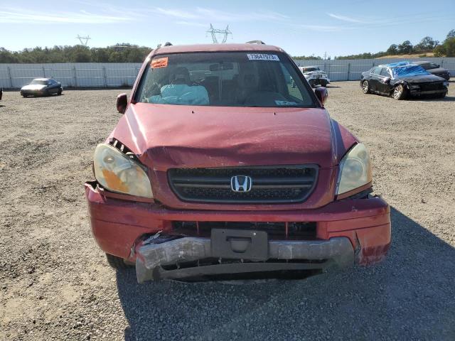 2HKYF186X4H590992 - 2004 HONDA PILOT EXL RED photo 5