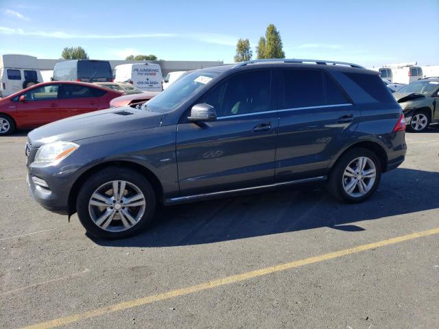 4JGDA5HB3CA053884 - 2012 MERCEDES-BENZ ML 350 4MATIC GRAY photo 1