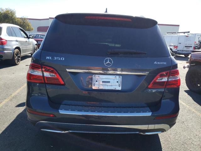 4JGDA5HB3CA053884 - 2012 MERCEDES-BENZ ML 350 4MATIC GRAY photo 6