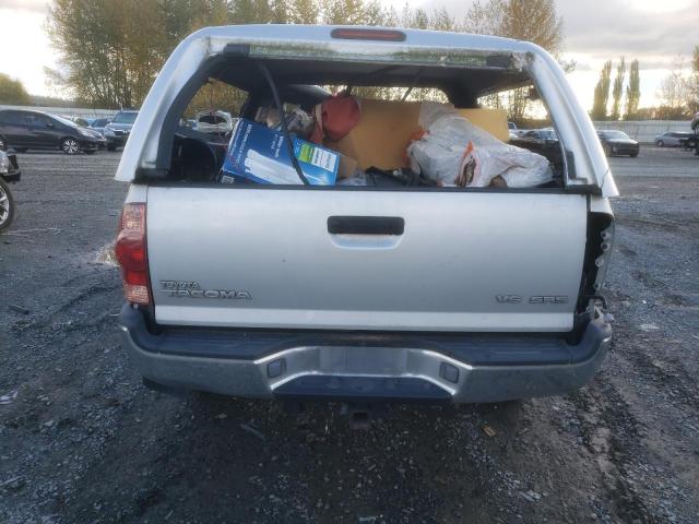 5TEUU42N45Z116895 - 2005 TOYOTA TACOMA ACCESS CAB ვერცხლისფერი ფოტო 6