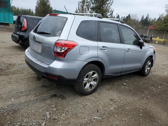 JF2SJAAC4EH498489 - 2014 SUBARU FORESTER 2.5I SILVER photo 3