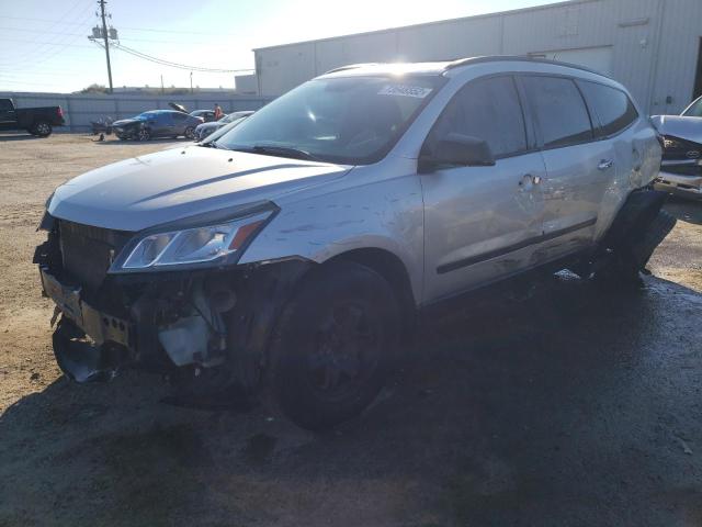 1GNKRFED8FJ275378 - 2015 CHEVROLET TRAVERSE LS SILVER photo 1