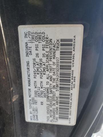 5TBRT34155S469844 - 2005 TOYOTA TUNDRA ACCESS CAB SR5 WHITE photo 13