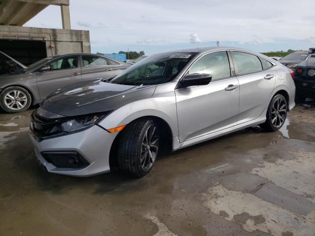 2HGFC2F86MH515405 - 2021 HONDA CIVIC SPORT 银色 照片 1
