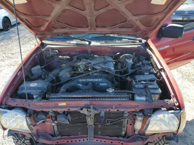5TEGN92N61Z824390 - 2001 TOYOTA TACOMA DOUBLE CAB PRERUNNER RED photo 11