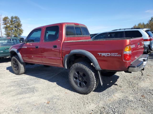 5TEGN92N61Z824390 - 2001 TOYOTA TACOMA DOUBLE CAB PRERUNNER RED photo 2
