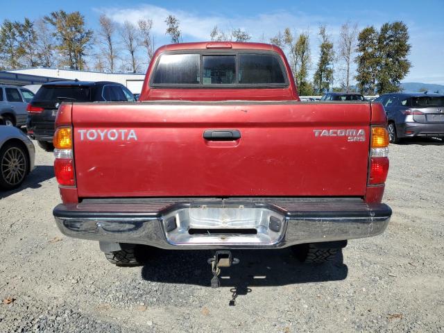 5TEGN92N61Z824390 - 2001 TOYOTA TACOMA DOUBLE CAB PRERUNNER RED photo 6