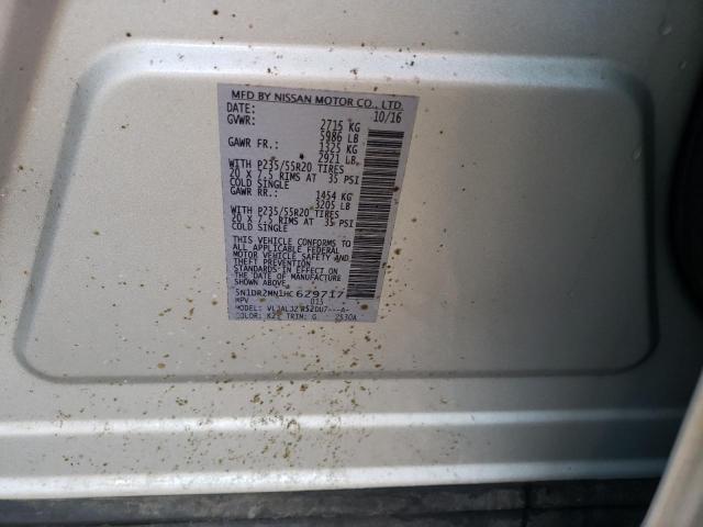 5N1DR2MN1HC629717 - 2017 NISSAN PATHFINDER S 银色 照片 13