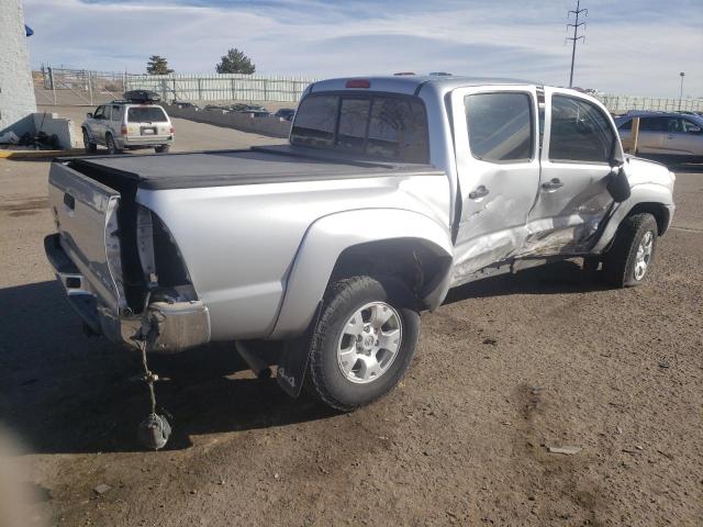 5TFLU4EN1DX063716 - 2013 TOYOTA TACOMA DOUBLE CAB Argent photo 3