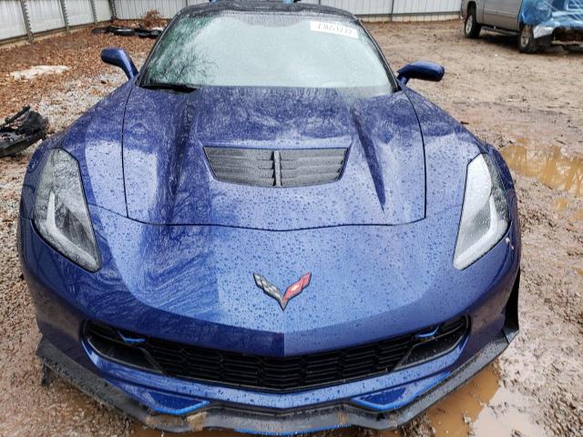 1G1YS2D65H5604156 - 2017 CHEVROLET CORVETTE Z06 2LZ BLUE photo 11