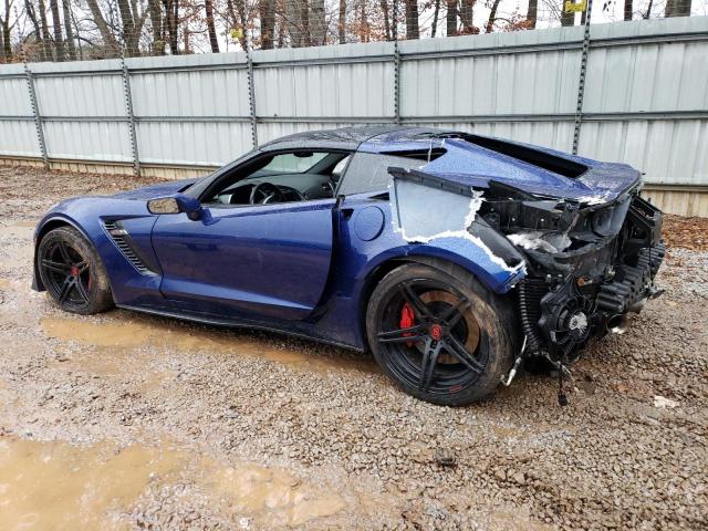 1G1YS2D65H5604156 - 2017 CHEVROLET CORVETTE Z06 2LZ BLUE photo 2