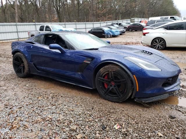 1G1YS2D65H5604156 - 2017 CHEVROLET CORVETTE Z06 2LZ BLUE photo 4