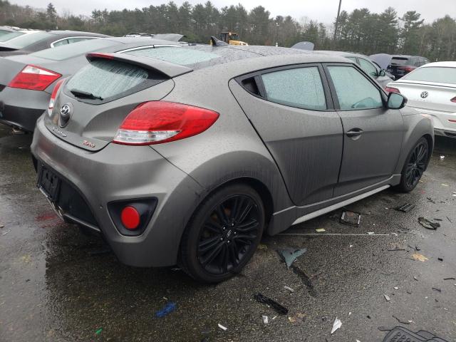 KMHTC6AE0GU273861 - 2016 HYUNDAI VELOSTER TURBO GRAY photo 3