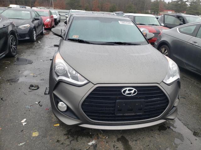 KMHTC6AE0GU273861 - 2016 HYUNDAI VELOSTER TURBO GRAY photo 5