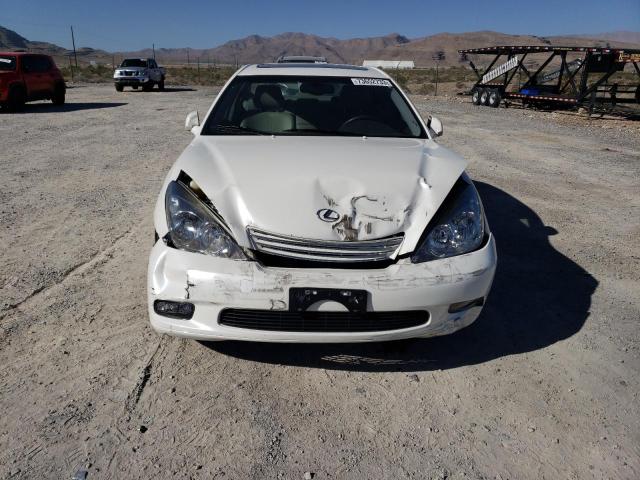 JTHBA30G645042183 - 2004 LEXUS ES 330 WHITE photo 5