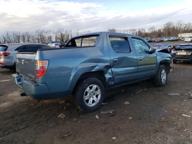 2HJYK16578H512122 - 2008 HONDA RIDGELINE RTL BLUE photo 3