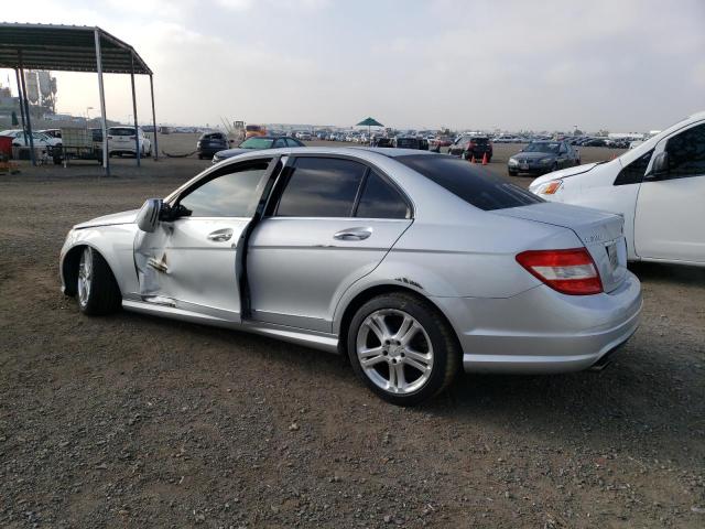 WDDGF5EB8AR128333 - 2010 MERCEDES-BENZ C 300 SILVER photo 2