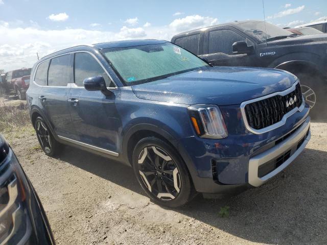 5XYP3DGC2PG365071 - 2023 KIA TELLURIDE EX BLUE photo 4