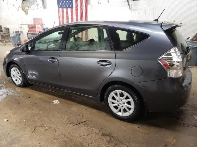 JTDZN3EU8D3222795 - 2013 TOYOTA PRIUS V CHARCOAL photo 2